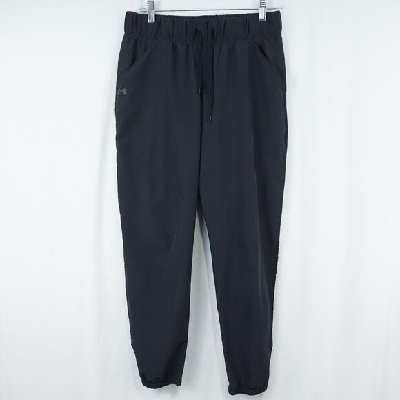 Under Armour Storm Fusion Pant Womens Small Black Loose Fit Jogger Mesh 1325806 - Picture 1 of 16